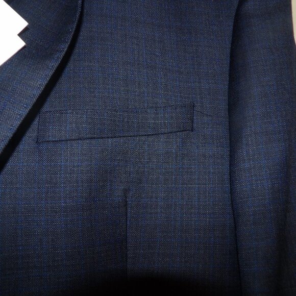NWT Calvin Klein Navy Wool Blazer / Suit Coat Sz 44R - Picture 3 of 9
